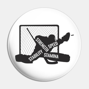 Ice hockey goalie Pin