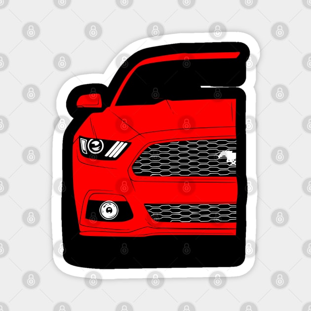 Patriotic American V8 Muscle Car Pony Mustang Magnet by Automotive Apparel & Accessoires