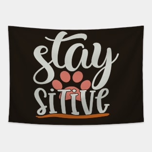 Stay Paw Sitive Tapestry