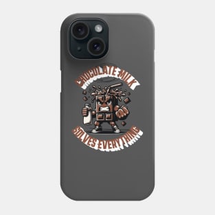 Chocolate Milk Solves Everything Phone Case