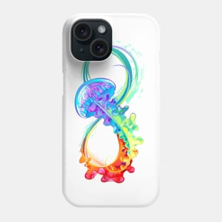 Infinity with Rainbow Jellyfish Phone Case