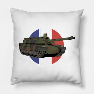 French Tank Leclerc with Flag Pillow