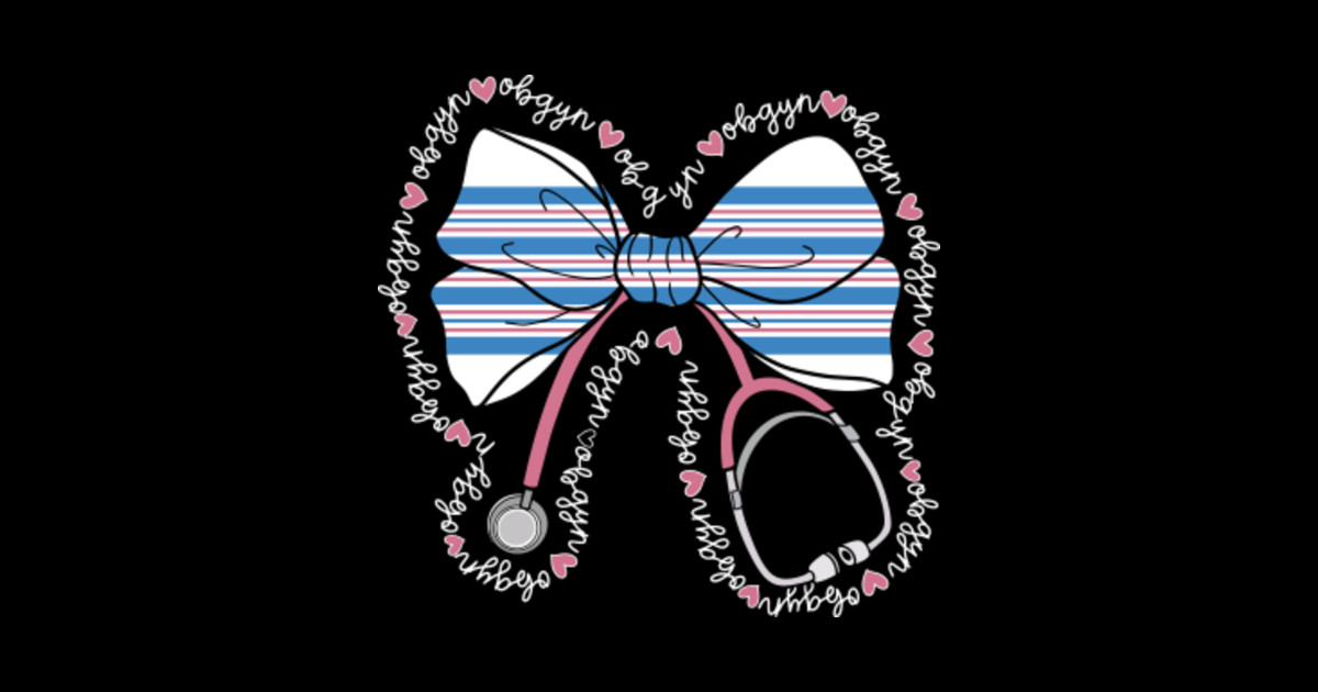 Cute Stethoscope Bow Coquette OB GYN Nurse Squad Baby Blanket - Cute ...