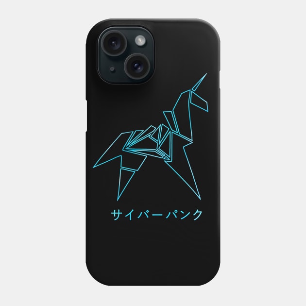 Blade Runner Unicorn (Blue) Phone Case by VanHand