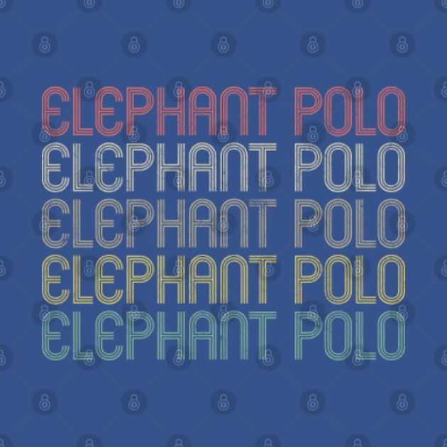 Discover Retro Style Elephant Polo Design - Elephant Polo - T-Shirt