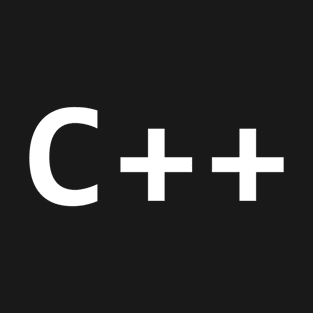 C++ programing language simple white logo T-Shirt