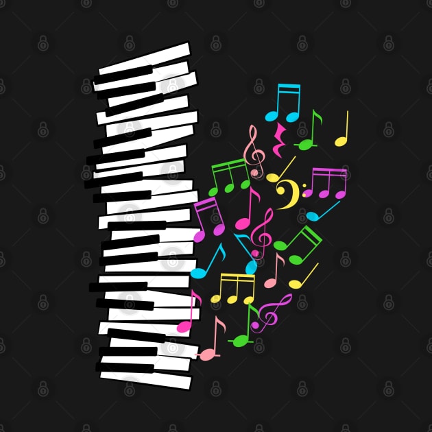 music notes piano by Bianka