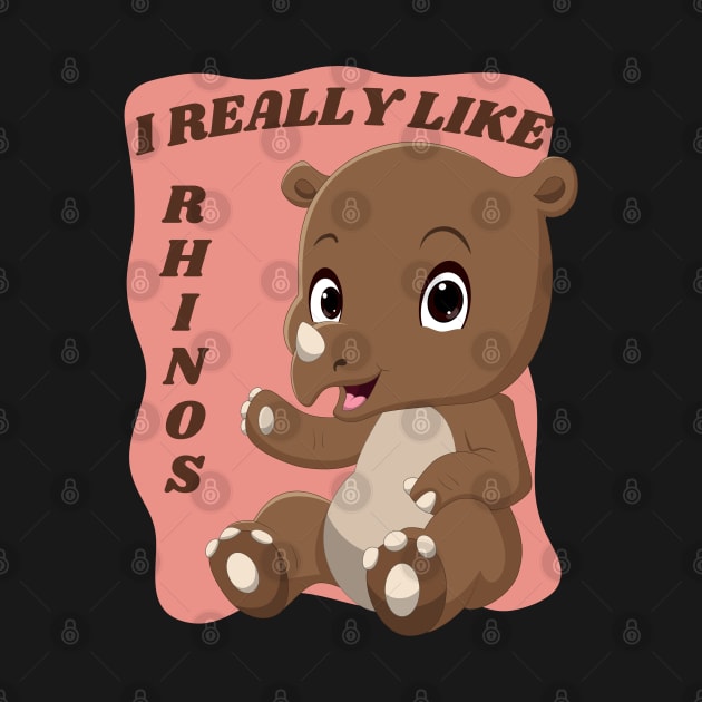 I really Like rhinos Cute animals Sweet little rhino cute baby outfit Cute Little Rhino by BoogieCreates