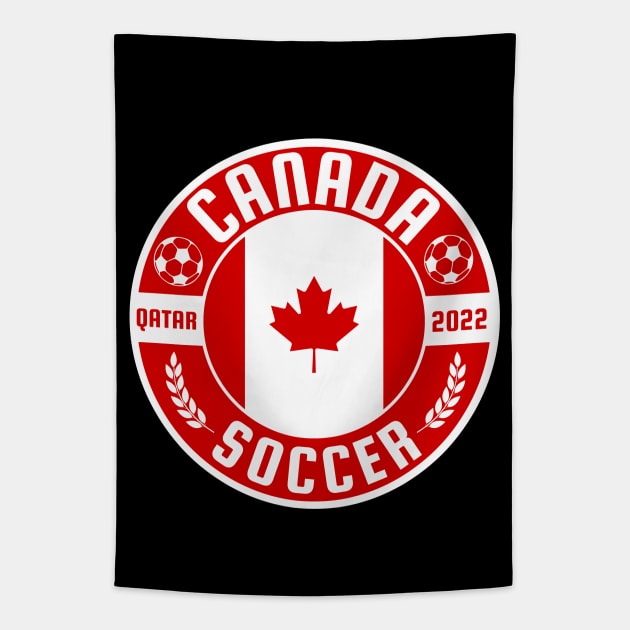 Canada World Cup Tapestry by footballomatic