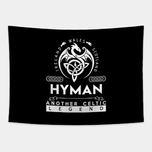 Hyman Name T Shirt - Another Celtic Legend Hyman Dragon Gift Item Tapestry