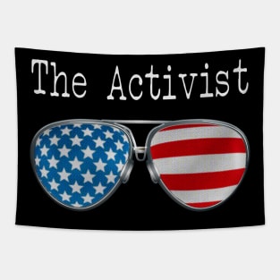 AMERICA PILOT GLASSES THE ACTIVIST Tapestry