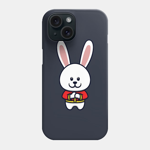 Cute Bunny Cartoon Phone Case by garistipis