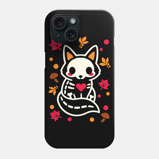 Fox skeleton Phone Case by NemiMakeit