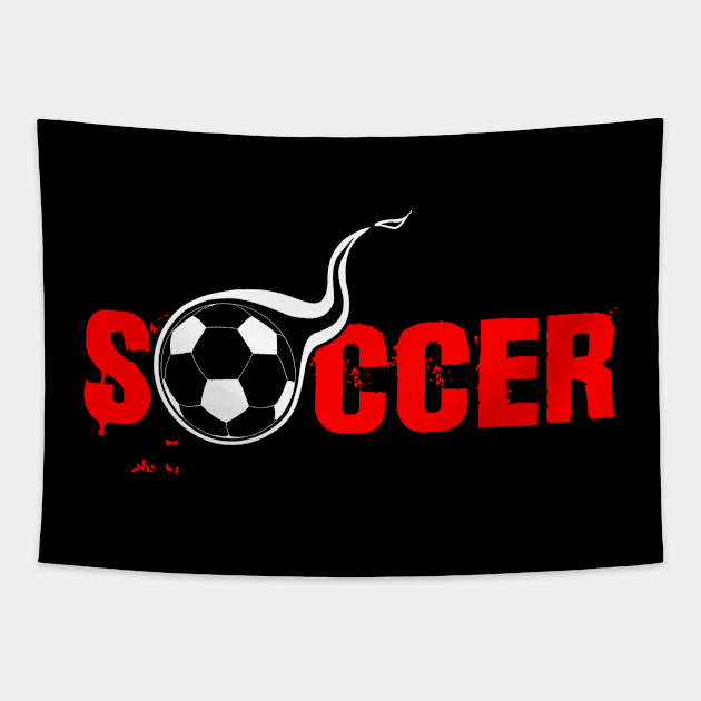 Soccer for Soccer players and fans of this sport Tapestry by artsytee