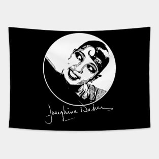 Josephine Baker - 20th Century Icon (White Print) Tapestry