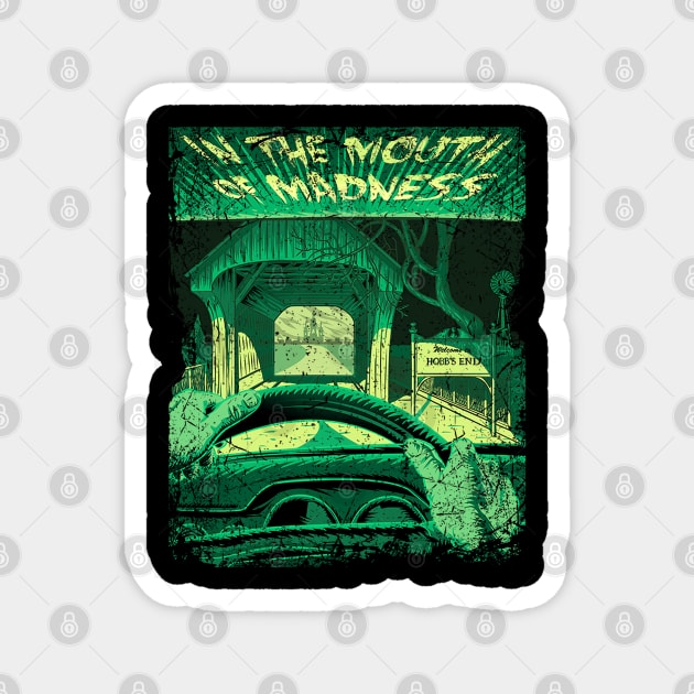 Journey into the Unknown In the Mouth Tee Magnet by labyrinth pattern