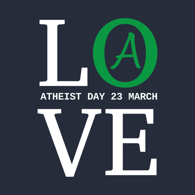 ATHEIST DAY 23 MARCH by kouffarstore