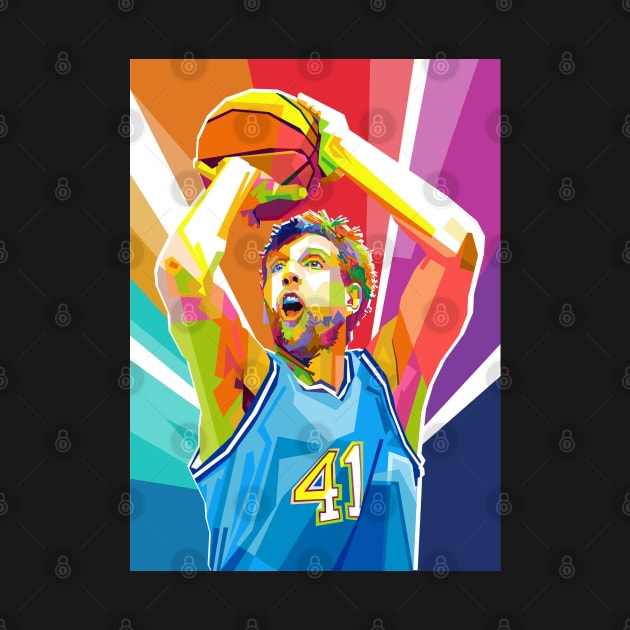 DIRK NOWITZKI POP ART by Vector Baturaja