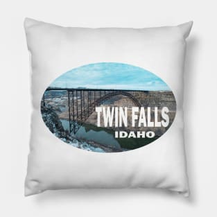 Twin Falls Idaho Bumper Sticker Pillow