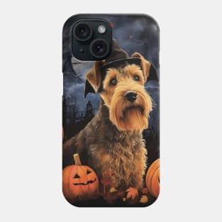 Halloween Lakeland terrier painting Phone Case