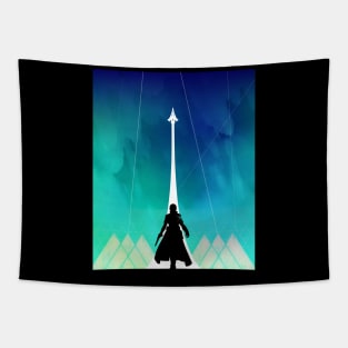 Warlock silhouette Tapestry