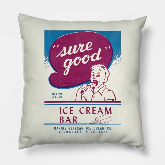 1950s Sure Good Ice Cream Bar Pillow by historicimage