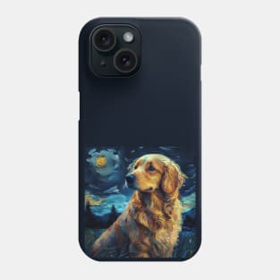 Golden Retriever Painting Phone Case