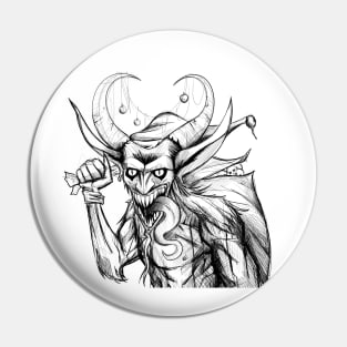 bad santa the krampus in ecopop sketch art horror design Pin