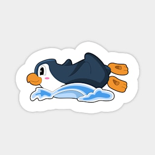 Penguin Water slide Magnet