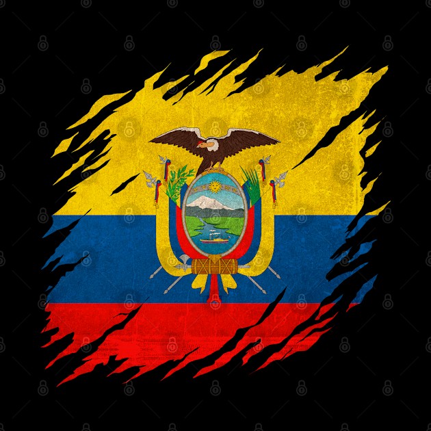 Vintage Ecuador Ecuadorian Flag Pride by snnt