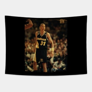 Reggie Miller - Vintage Design Of Basketball Tapestry