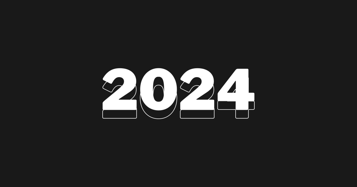 new year 2024 gift typography New Year 2024 Gift TShirt TeePublic