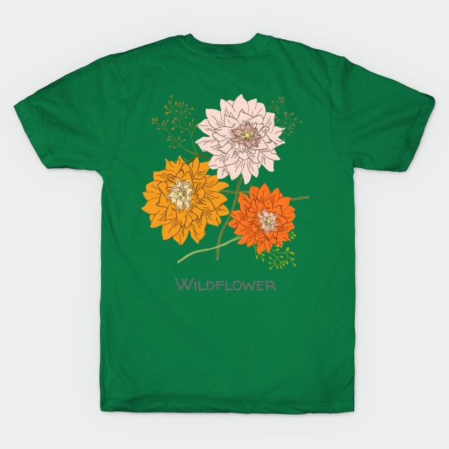 Vintage Pastel Wildflower Floral - Wildflowers - T-Shirt