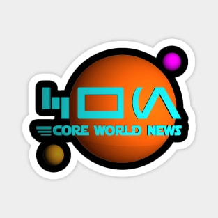 Core World News Logo (Clear Background) Magnet