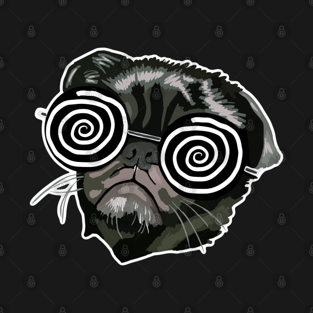 Hypnotizing Pug by wildjellybeans