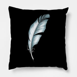 Blue feather Pillow