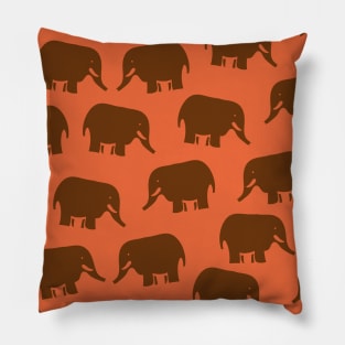 Indian Elephant Pattern Pillow