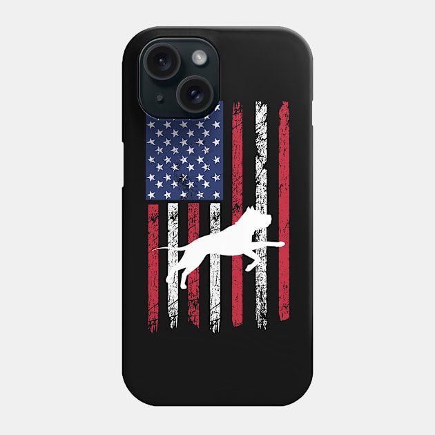 pitbull July 4  America patriotic dog usa Independence Day Phone Case by PhiloArt