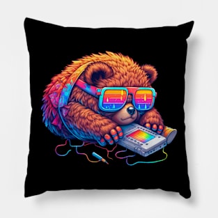 Retro Bear Pillow