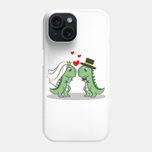 Dino wedding Phone Case