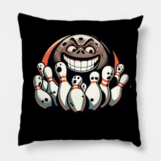 Funny Bowling Lover T-Shirt Pillow