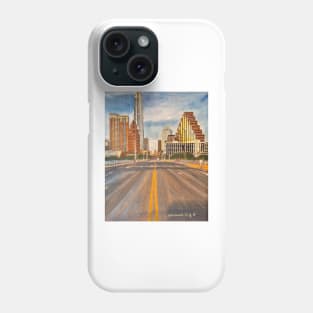 Congress Bridge to Downtown Austin Phone Case