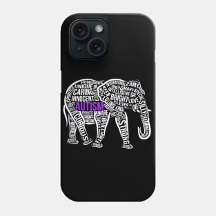 Autism Awareness Elephant Colorful Phone Case