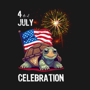 Turtle 4th of July Celebration T-Shirt