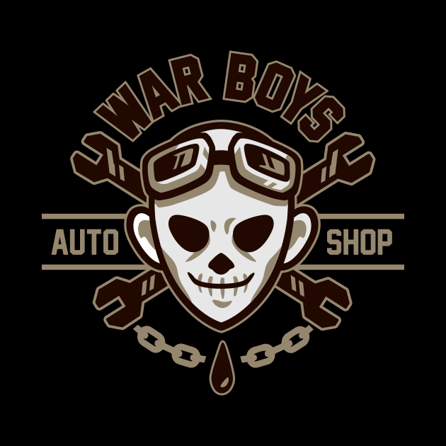 War Boys Auto Shop by WinterArtwork