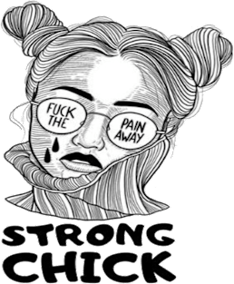 Strong Chick Woman's Magnet