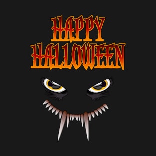 Happy Halloween - Monster Face T-Shirt