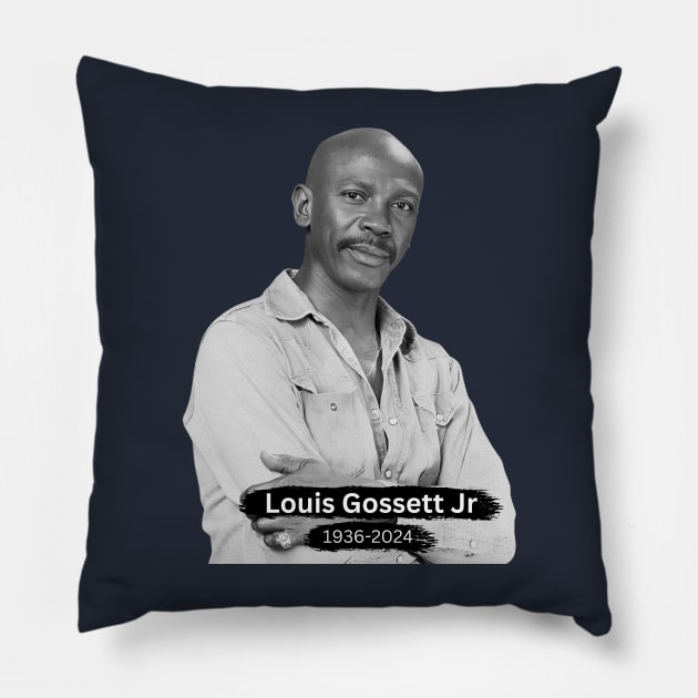 1936-2024 LOUIS GOSSETT JR Pillow by TreSiameseTee