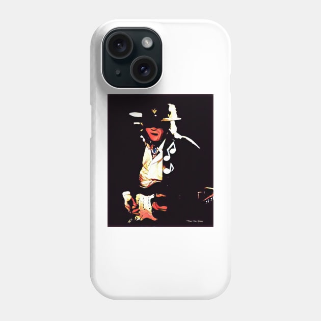 Caught In The Crossfire - SRV - Graphic 1 Phone Case by davidbstudios