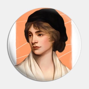 British Writer Mary Wollstonecraft illustration Pin